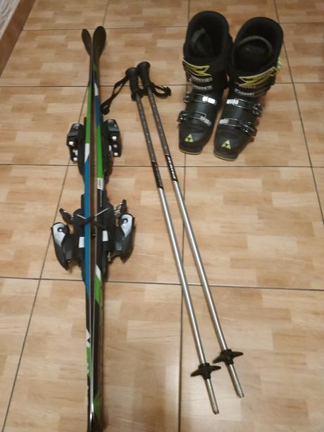 Lyže + palice, elan,120-129 cm