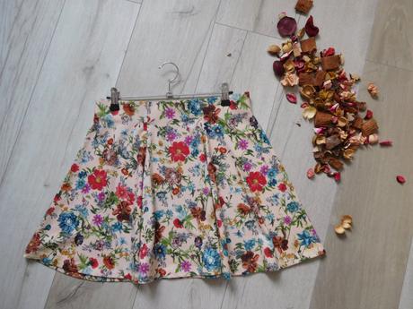 Suknička kvetovaná-l, bavlnená, clockhouse,l