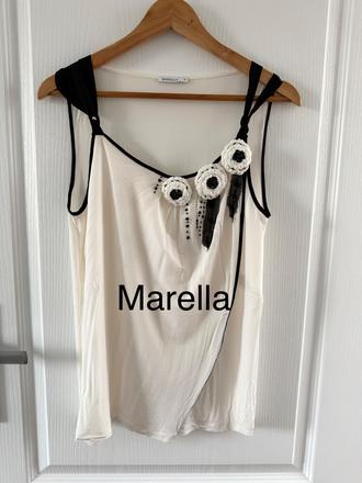 Elegantná blúzka top marella s 3d kvetmi, m