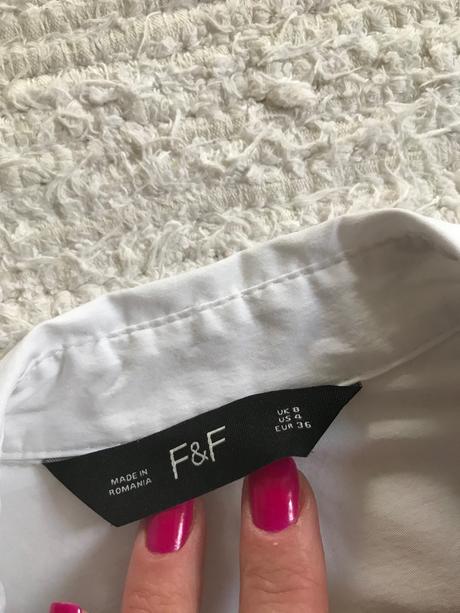Predĺžená košeľa so snurovanim top stav, f&f,36