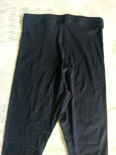 Dámske čierne elastické legíny,h&m, xs, h&m,xs