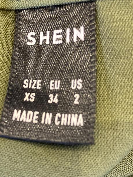 Dámska blúzka s mašličkou khaki shein (xs), xs