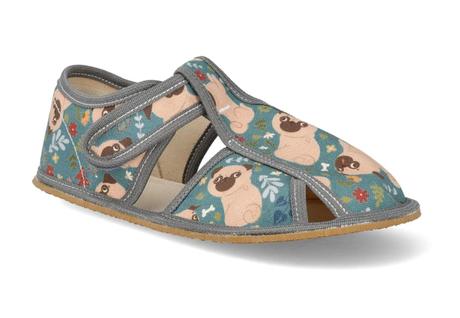 Baby bare shoes - slippers pug, baby bare shoes,22 - 31