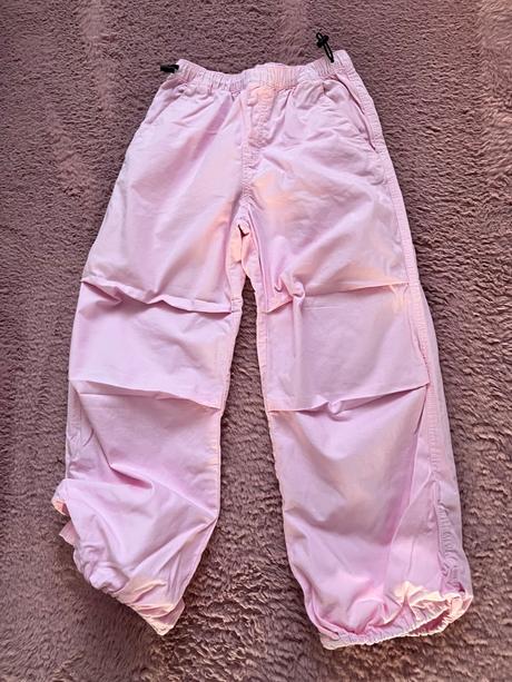 Ružové nohavice, h&m,146
