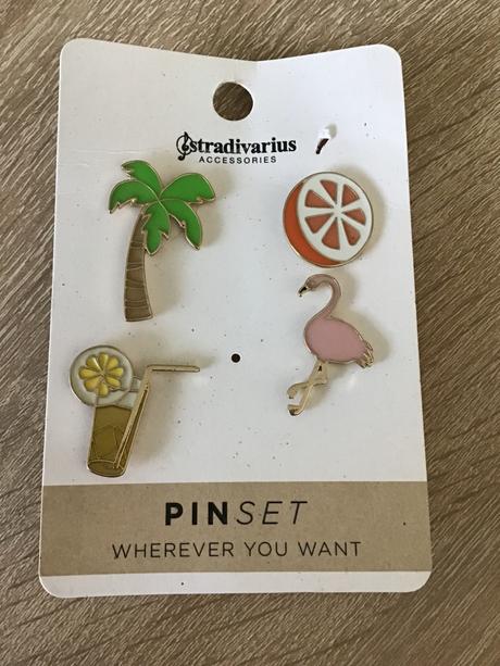 Pripinačky s letným motívom 4ks, stradivarius