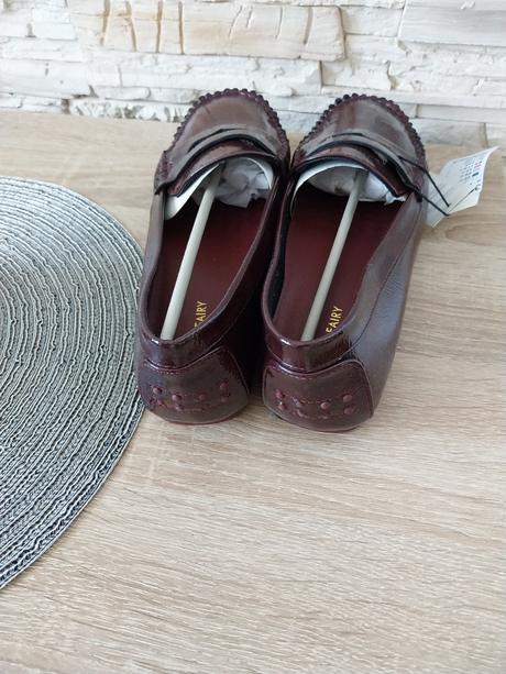 Burgundy topánky veľ.38, 38