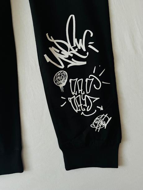 H&m čierne tenké tepláky ve.170, h&m,170