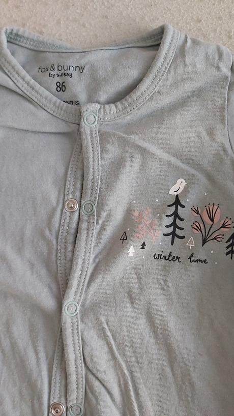 Set overalov bez nožičiek/pyžamiek zimný motív 86, fox & bunny,86