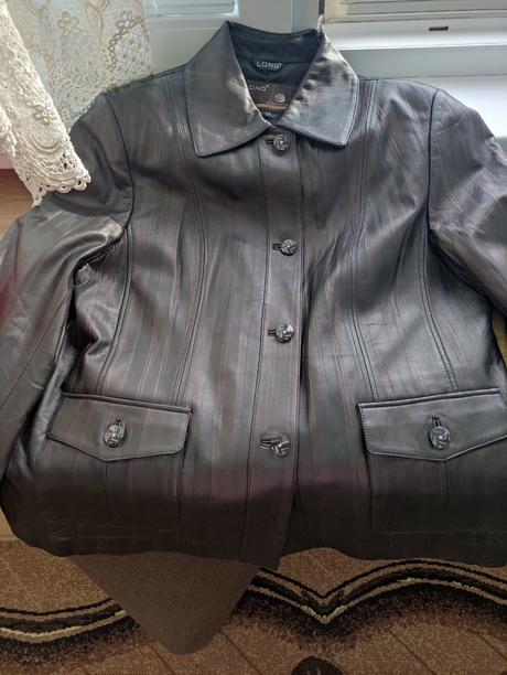 Kožená mäkká bunda., xxxl