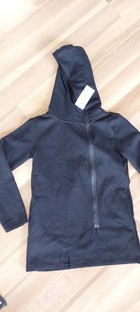 Predlzena mikina so sikmym zipsom, reserved,158