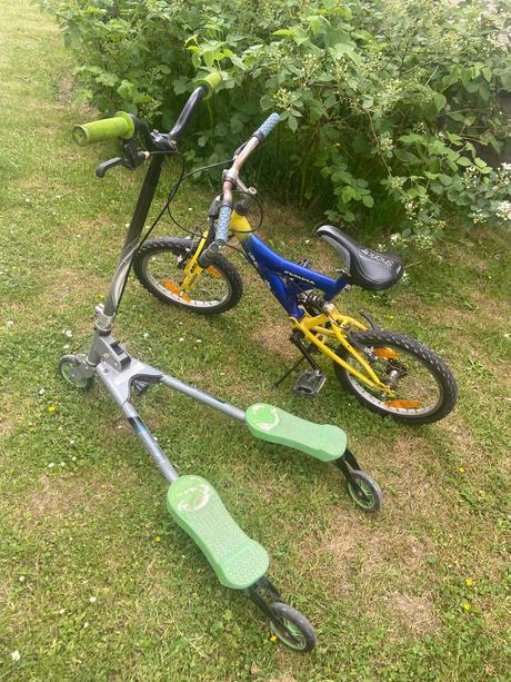 Bicykel 16 ,18 kolobežka a odrážadlo, alpina,16