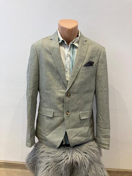 Pánske elegantné sako sivé giorgie (l), l