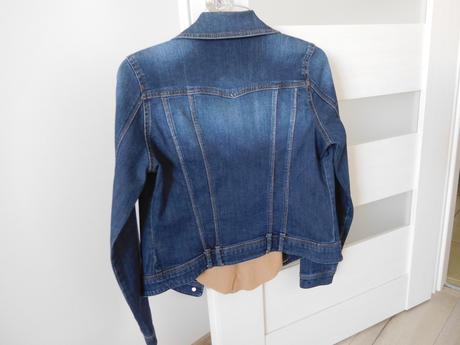 Riflová bunda tmavo modrá-36 v, top top stav,, orsay,36