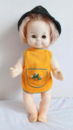 Retro bábika - chlapček 37cm,