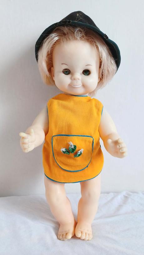 Retro bábika - chlapček 37cm,