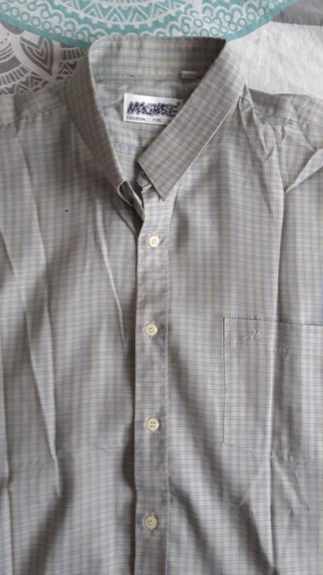 Košeľa 2ks štvorčekový vzor, xxl