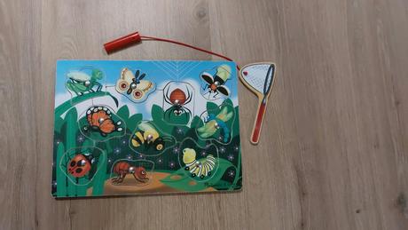 Melissa & doug magn. drevená hra chytanie hmyzov, 