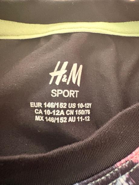 Tričko športové 10-12 rokov, h&m,152