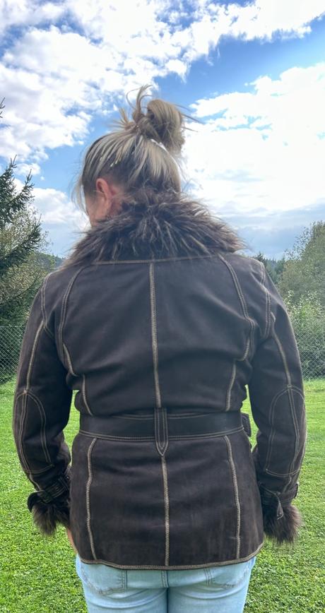 Luxusná kožená bunda kabát pc 120eur, c&a,40