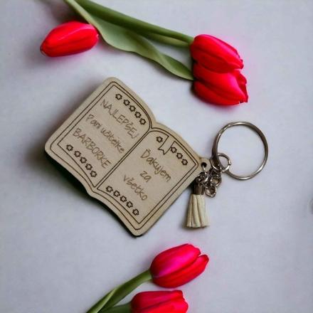 Prívesok na kľúče kniha,