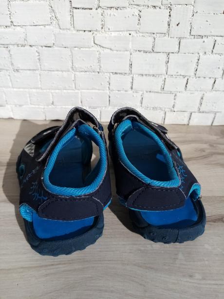Modré chlapčenské sandále v štýle žralok v.23, 23