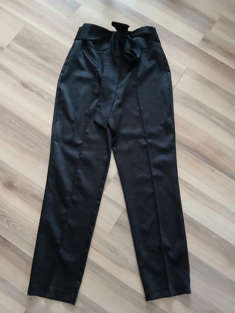 Elegantné saténové nohavice zara xs, zara,xs