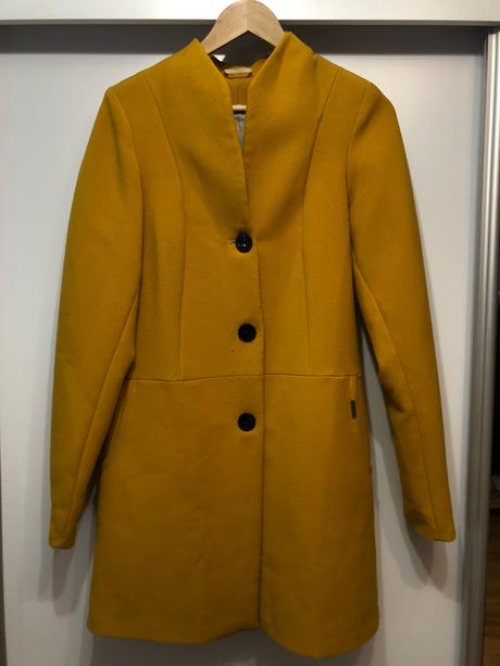 Dámsky horčicový kabat, l