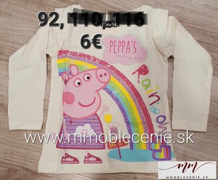 Tričko peppa pig, disney,92