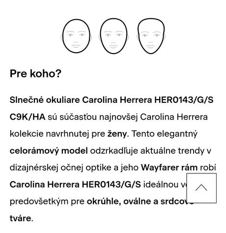 Značkové ľahučké okuliare carolina herrera,
