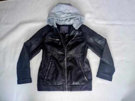 Koženková motorkárska bunda c&a, c&a,152 / 158