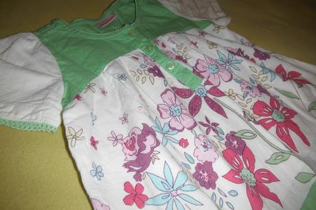 Kvietkovany lahky top/tunika na tricko na 2-4roky, cherokee,98
