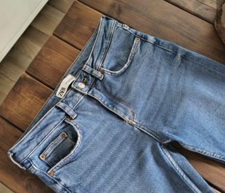 Zara elastické skinny riflíky 40-l, zara,l