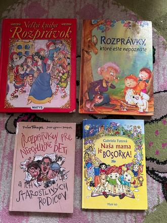 Sada 4 rozprávkových knižiek,