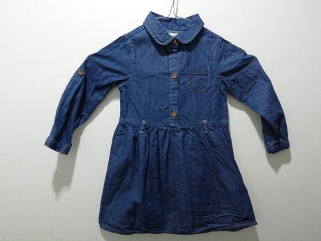 Modre rifľové šaty, primark,86