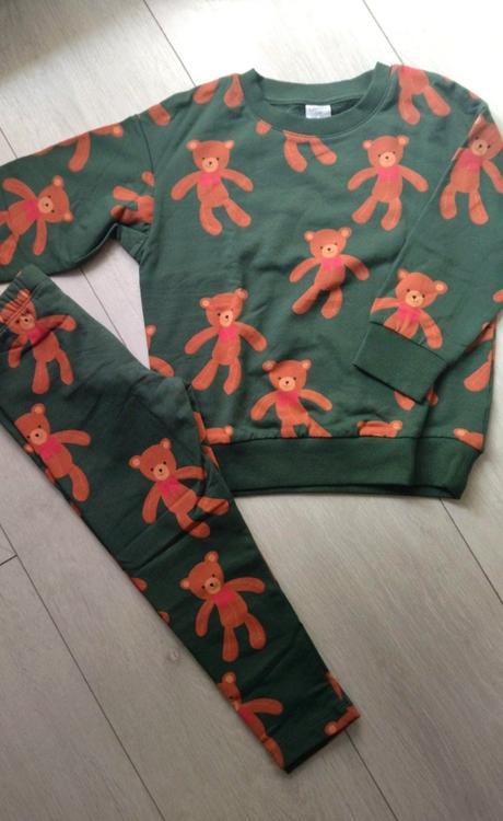 Vianočný komplet s macíkom, lindex,110