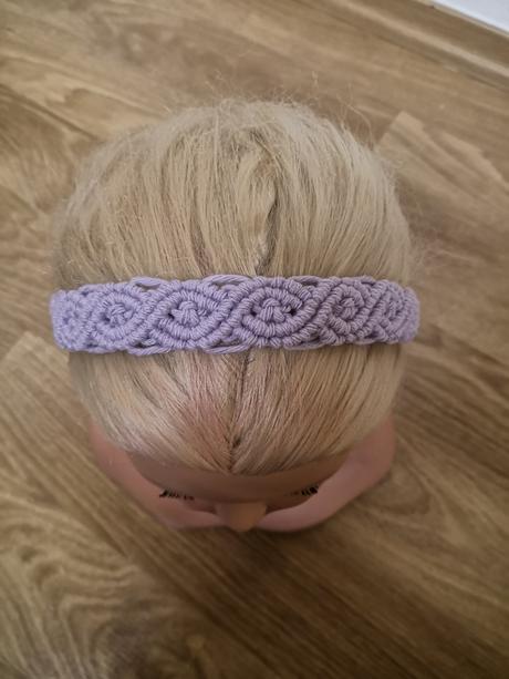 Macrame čelenka do vlasov, 