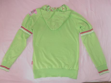 Dievčenská mikina  neonova zelená, 170