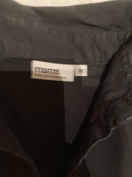 Tmavomodrá tehotenská košeľa, s