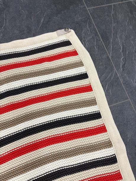 Stokke deka bežovo-červená,