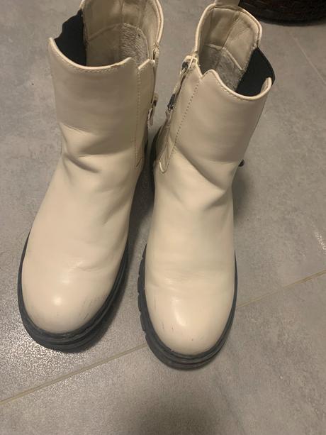 Biele kotníkové topánky, 38