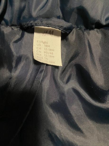 Zimná bunda, h&m,86