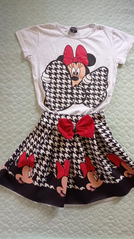 Súprava minnie, sukna a tričko, 104