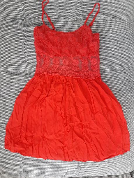 Červené šaty topshop velk. 36., topshop,36