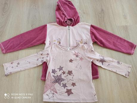 Hviezdičkové tričko a mikina, next,104
