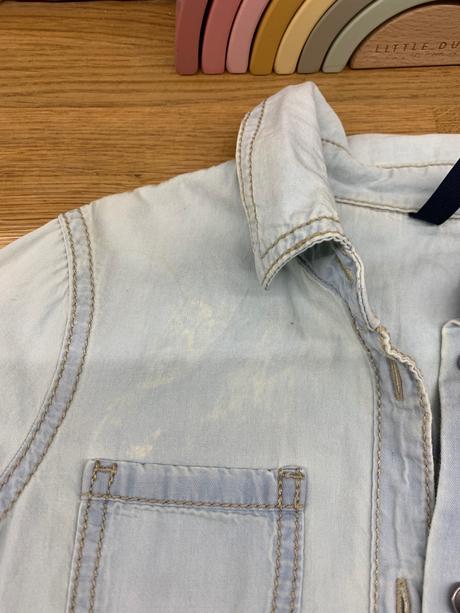 Benetton rifľová košeľa 128/134, benetton,134