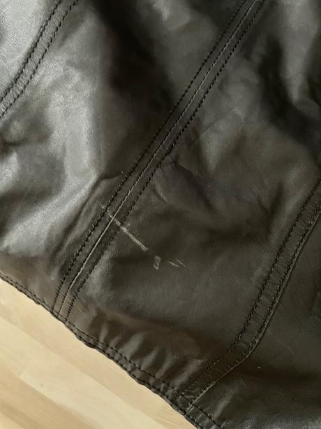 Tommy hilfiger čierna kožená bunda, tommy hilfiger,m