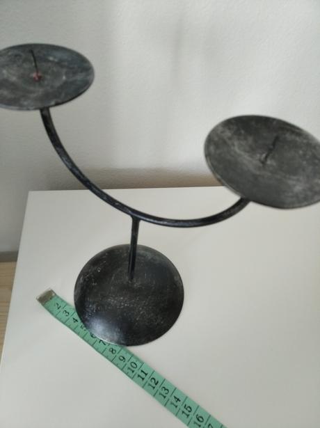 Kovový dvoj- svietnik,