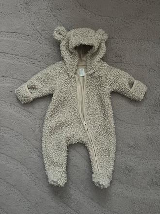 Chlpatý overal s kapucňou 50, h&m,50