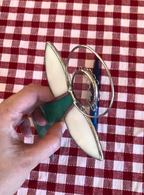 Vitrážový tiffany handmade anjel, 