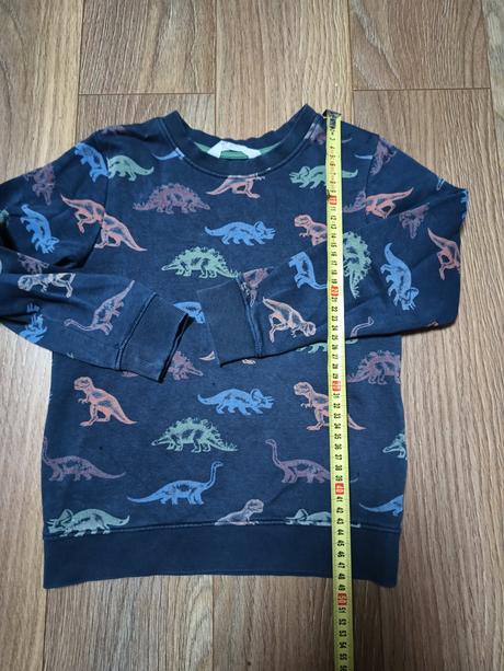 Mikina s dinosaurami 6-8 rokov, h&m,128